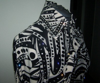 SHO-N-OFF ABSTRACT RAIL JACKET-CRYSTALS!!!